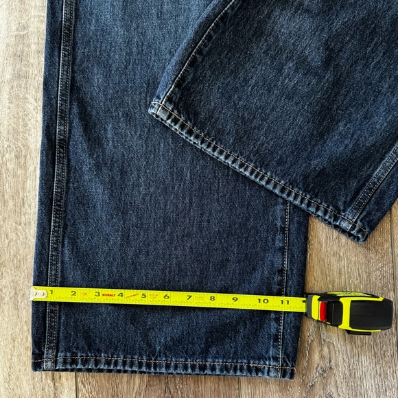 Old Navy Women’s Size 6 High-Rise Baggy Wide Leg Jeans Dark Wash Drapey Denim - Picture 5 of 14